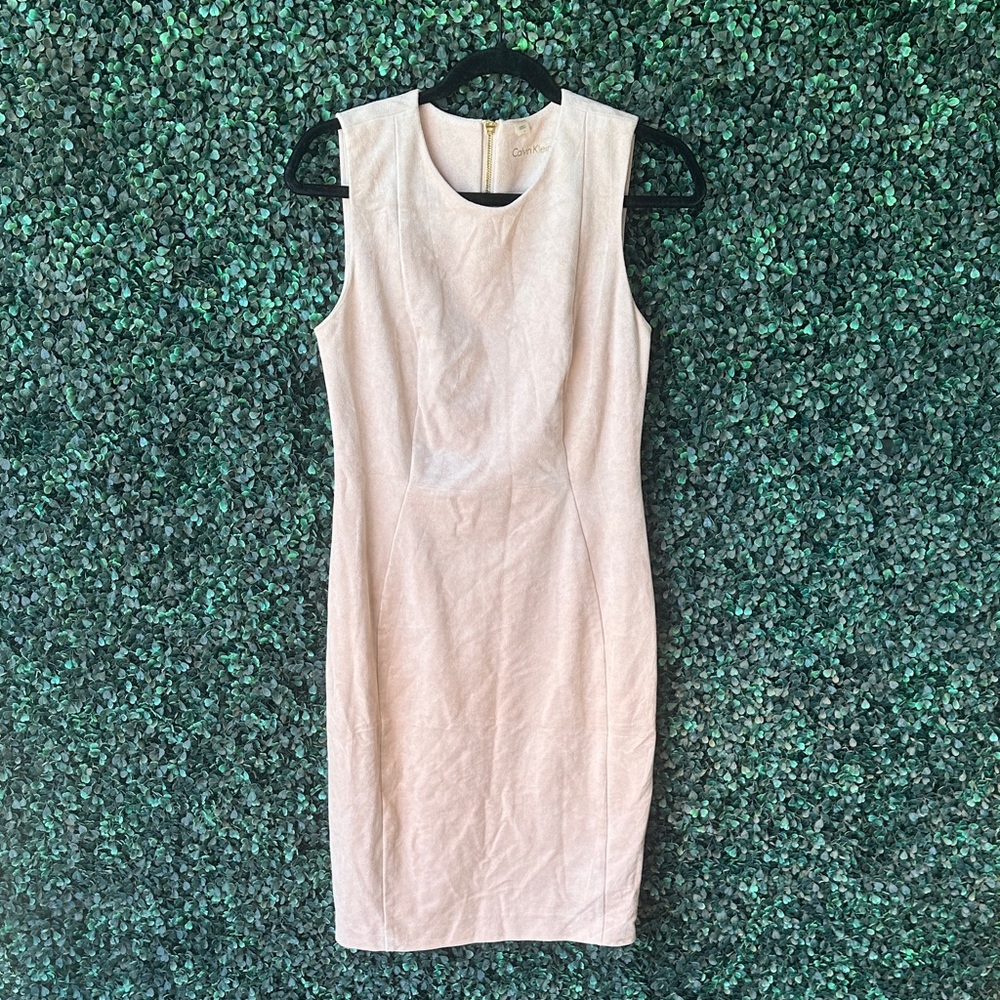 Calvin Klein Sleeveless Pink Midi Dress